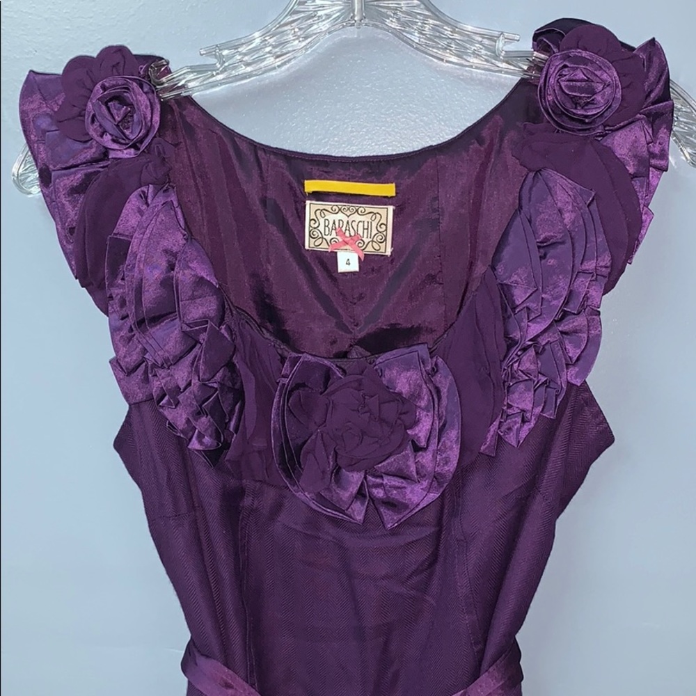 Yoanna Baraschi Rosettes & Ruffles Dress